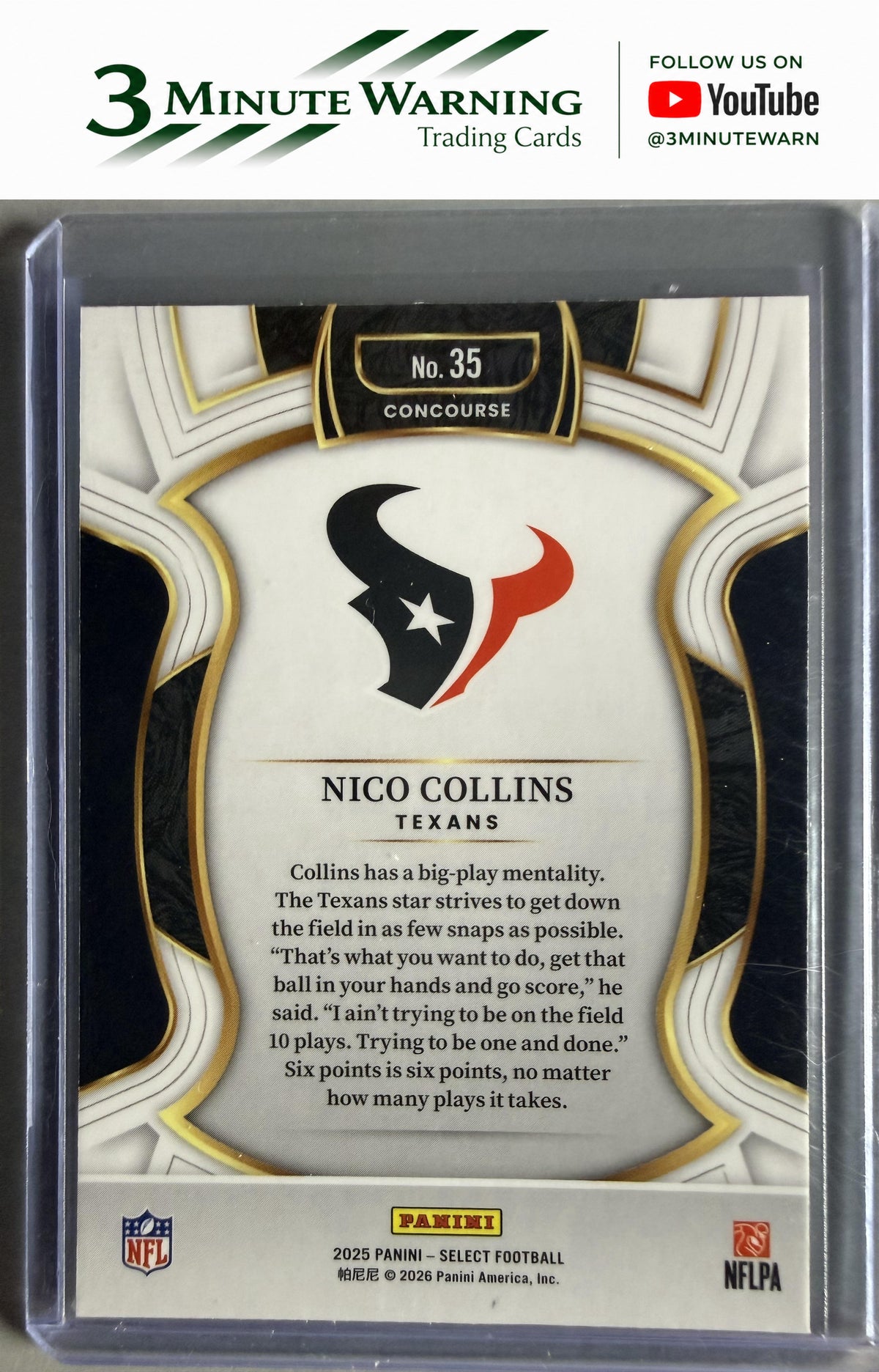 2025 Panini Select #35 Nico Collins