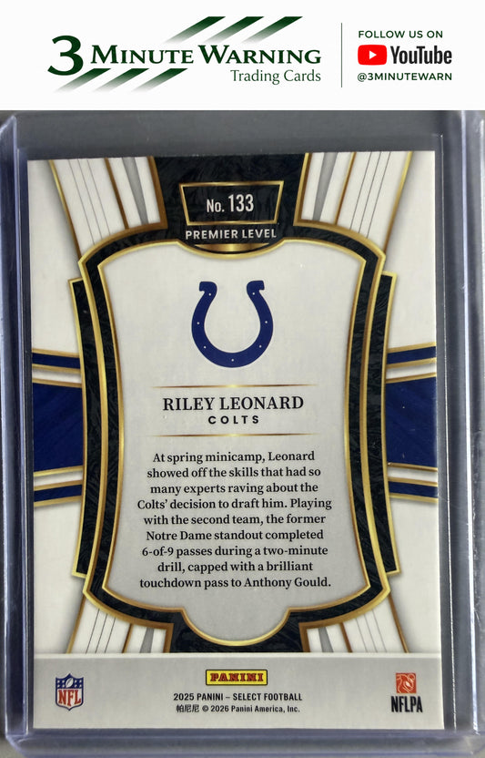2025 Panini Select #133 Riley Leonard