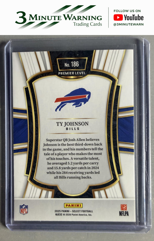 2025 Panini Select #186 Ty Johnson