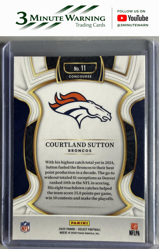 2025 Panini Select #11 Courtland Sutton