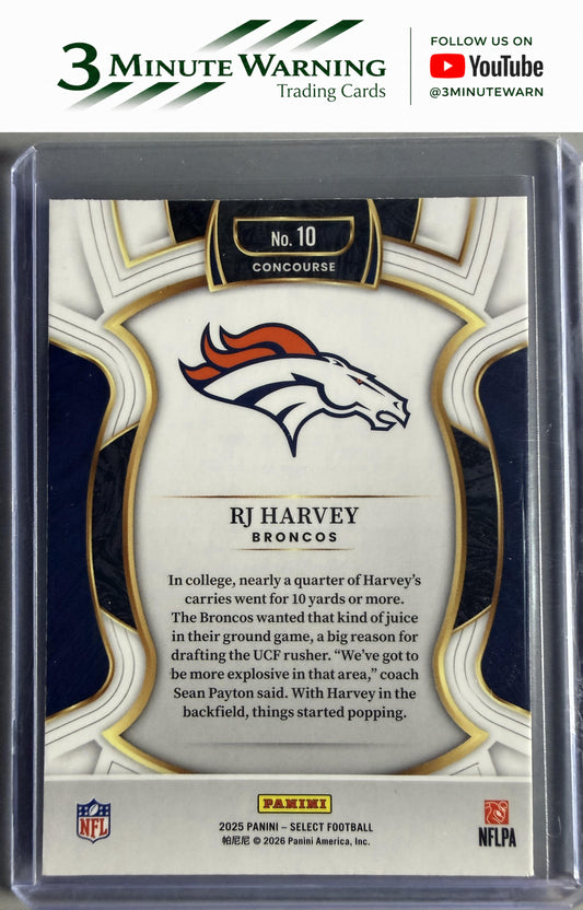 2025 Panini Select #10 RJ Harvey