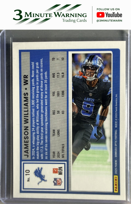 2025 Donruss Optic #10 Jameson Williams