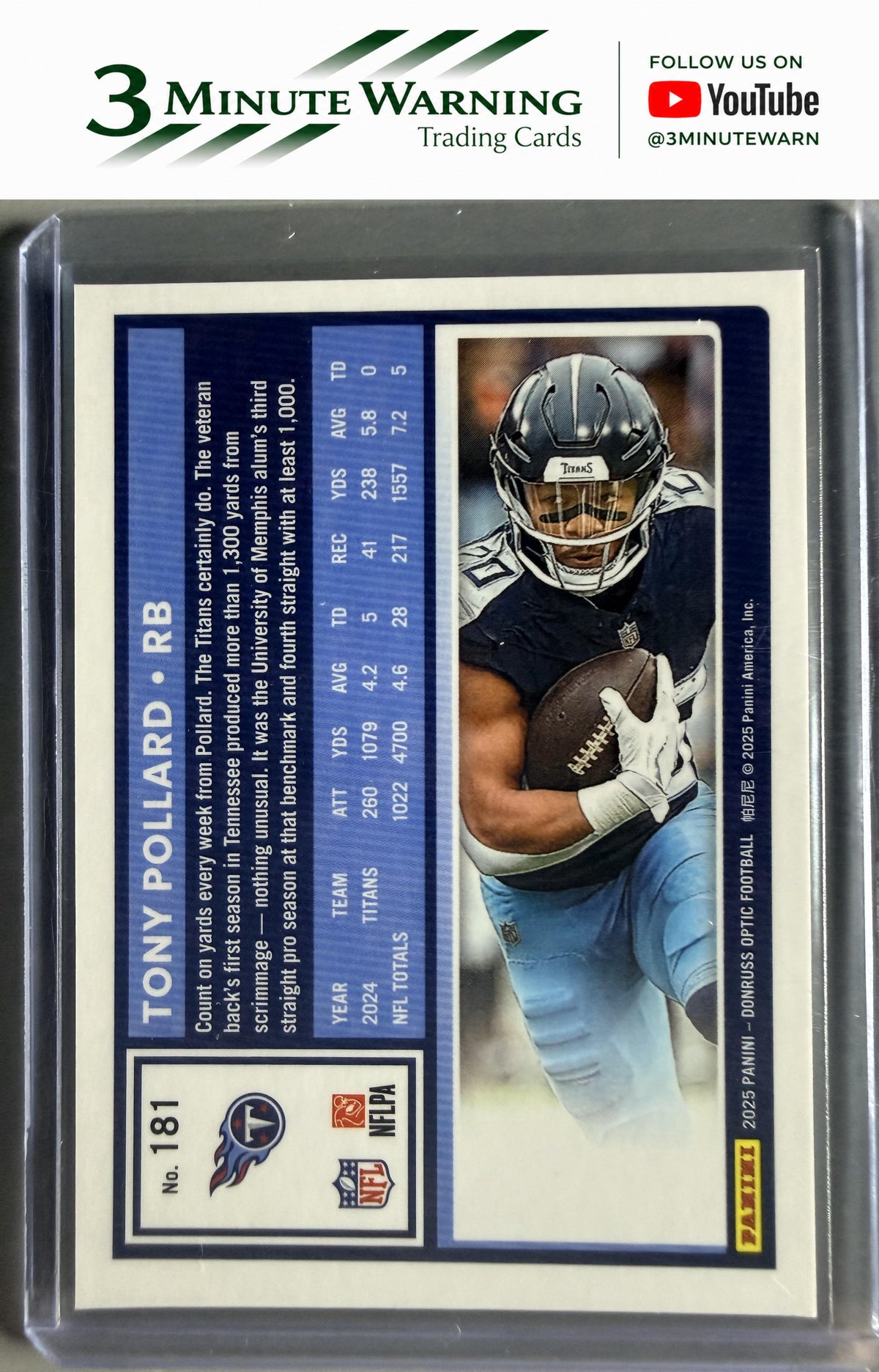 2025 Donruss Optic #181 Tony Pollard