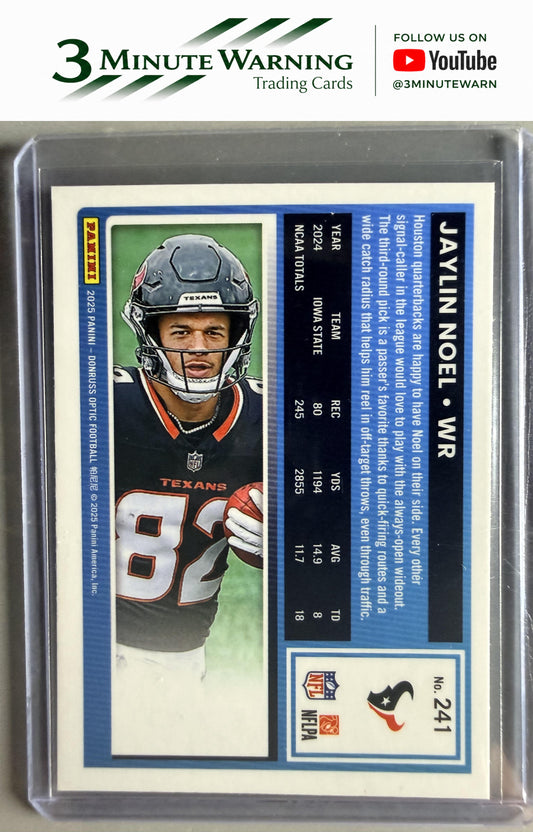 2025 Donruss Optic #241 Jaylin Noel