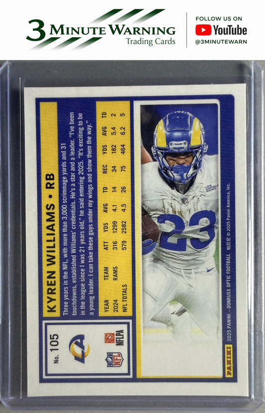 2025 Donruss Optic #105 Kyren Williams