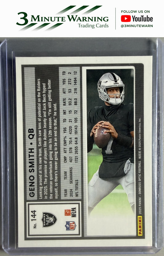 2025 Donruss Optic #144 Geno Smith