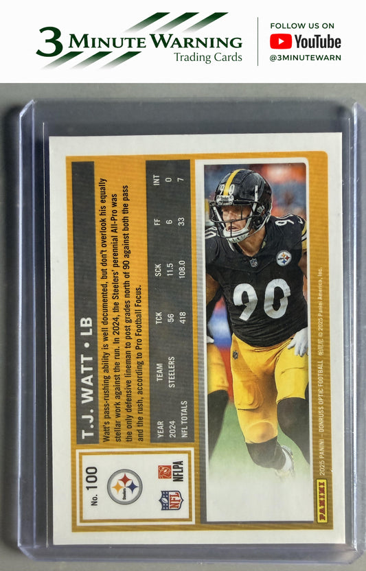 2025 Donruss Optic #100 T.J. Watt