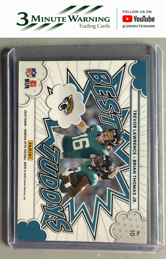 2025 Donruss Optic #10 Trevor Lawrence/Brian Thomas Jr. Best Tuddys