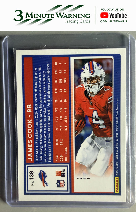 2025 Donruss Optic #138 James Cook Holo