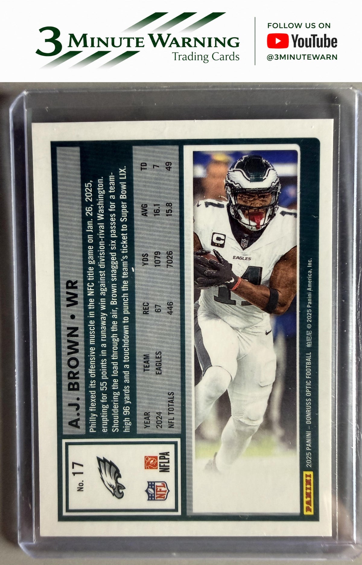2025 Donruss Optic #17 A.J. Brown