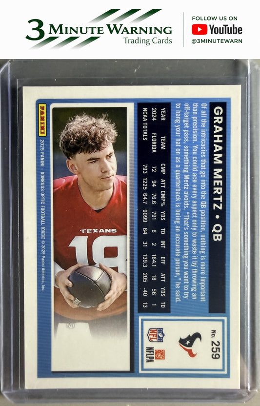2025 Donruss Optic #259 Graham Mertz