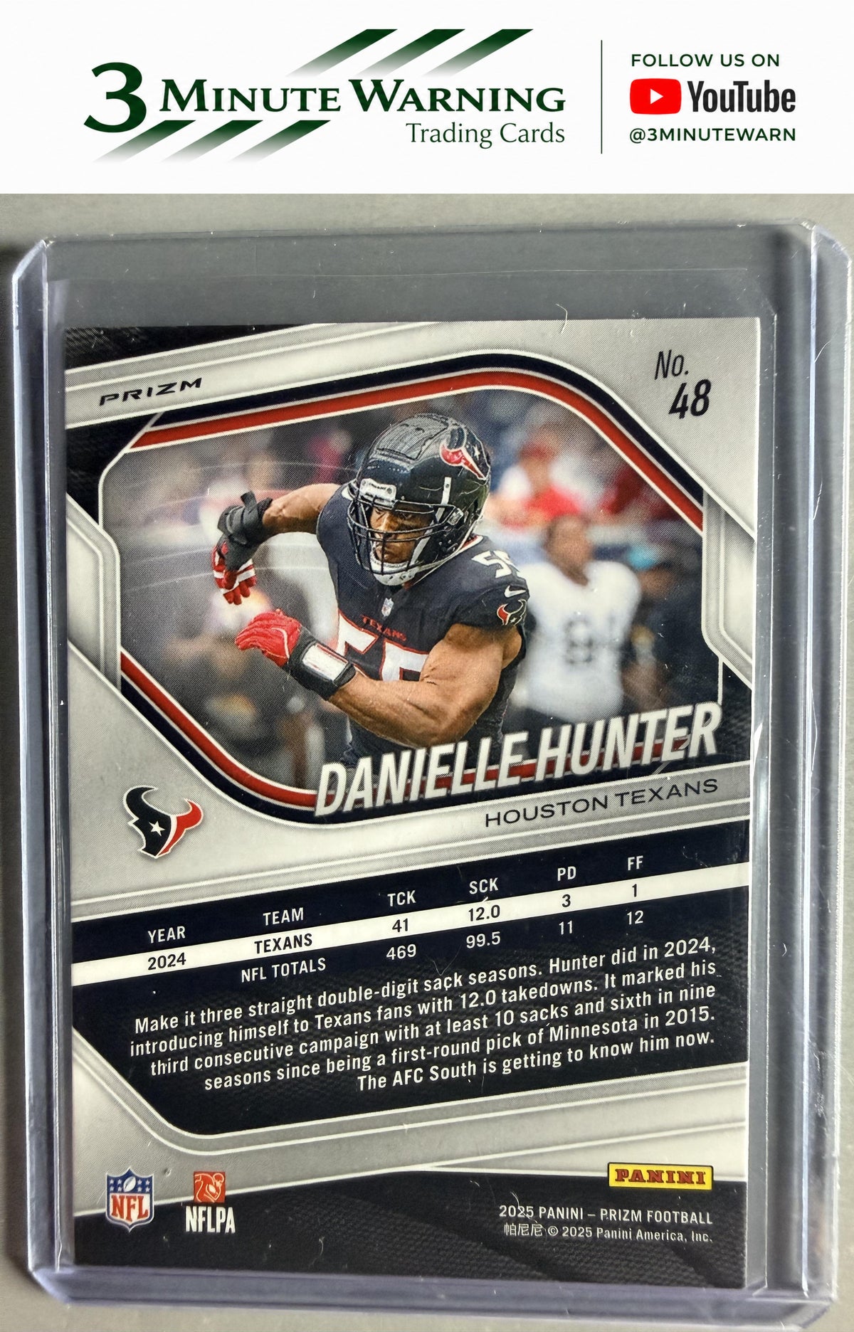 2025 Panini Prizm #48 Danielle Hunter Lazer