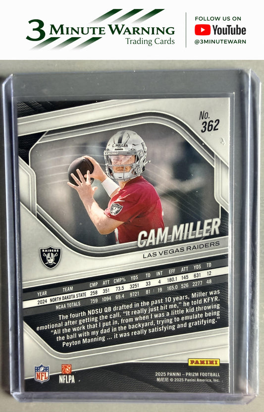2025 Panini Prizm #362 Cam Miller