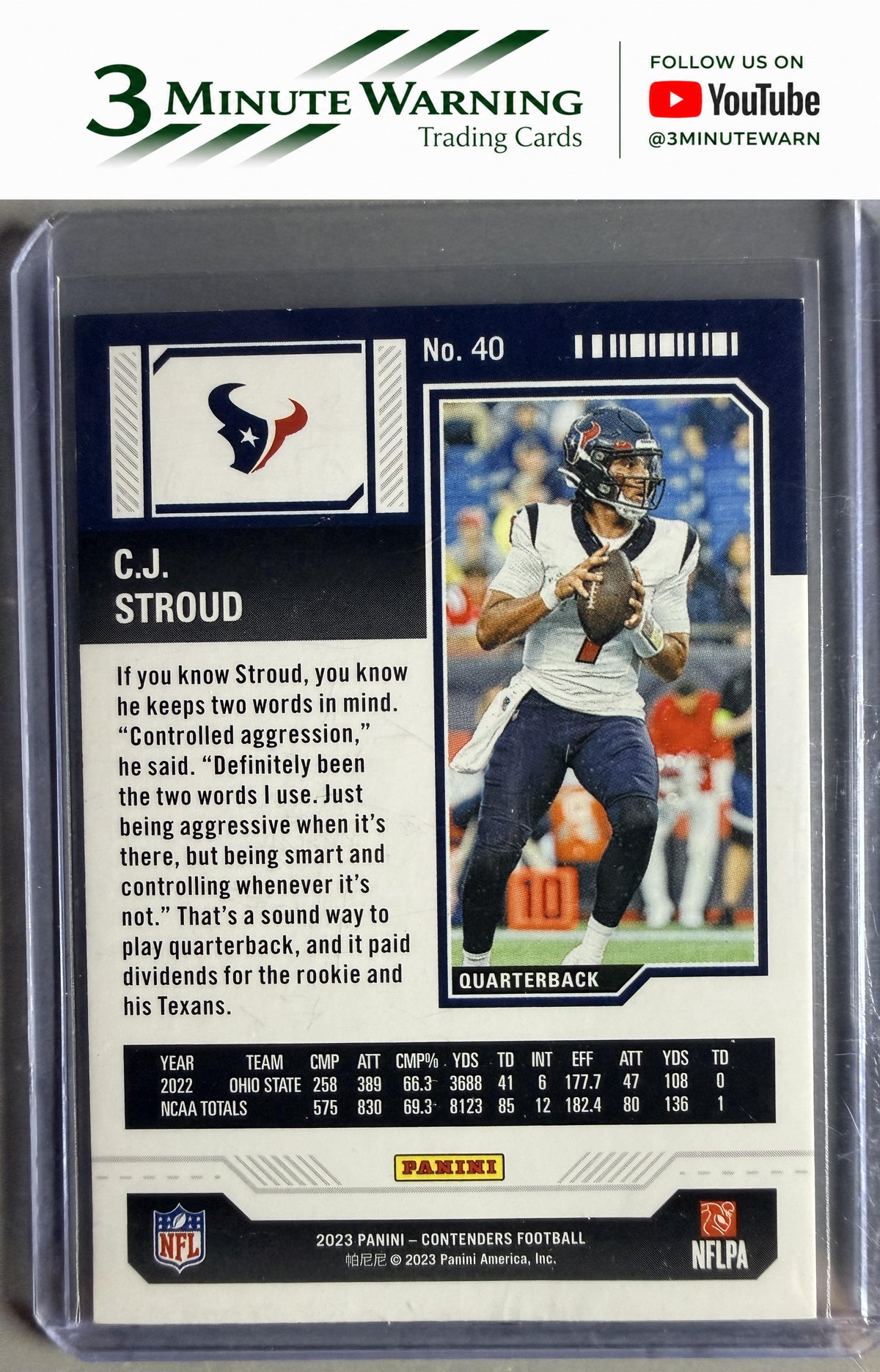 2023 Panini Contenders #40 C.J. Stroud