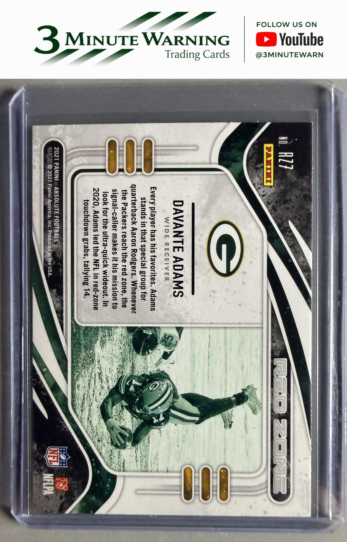 2021 Panini Absolute #RZ7 Davante Adams Red Zone