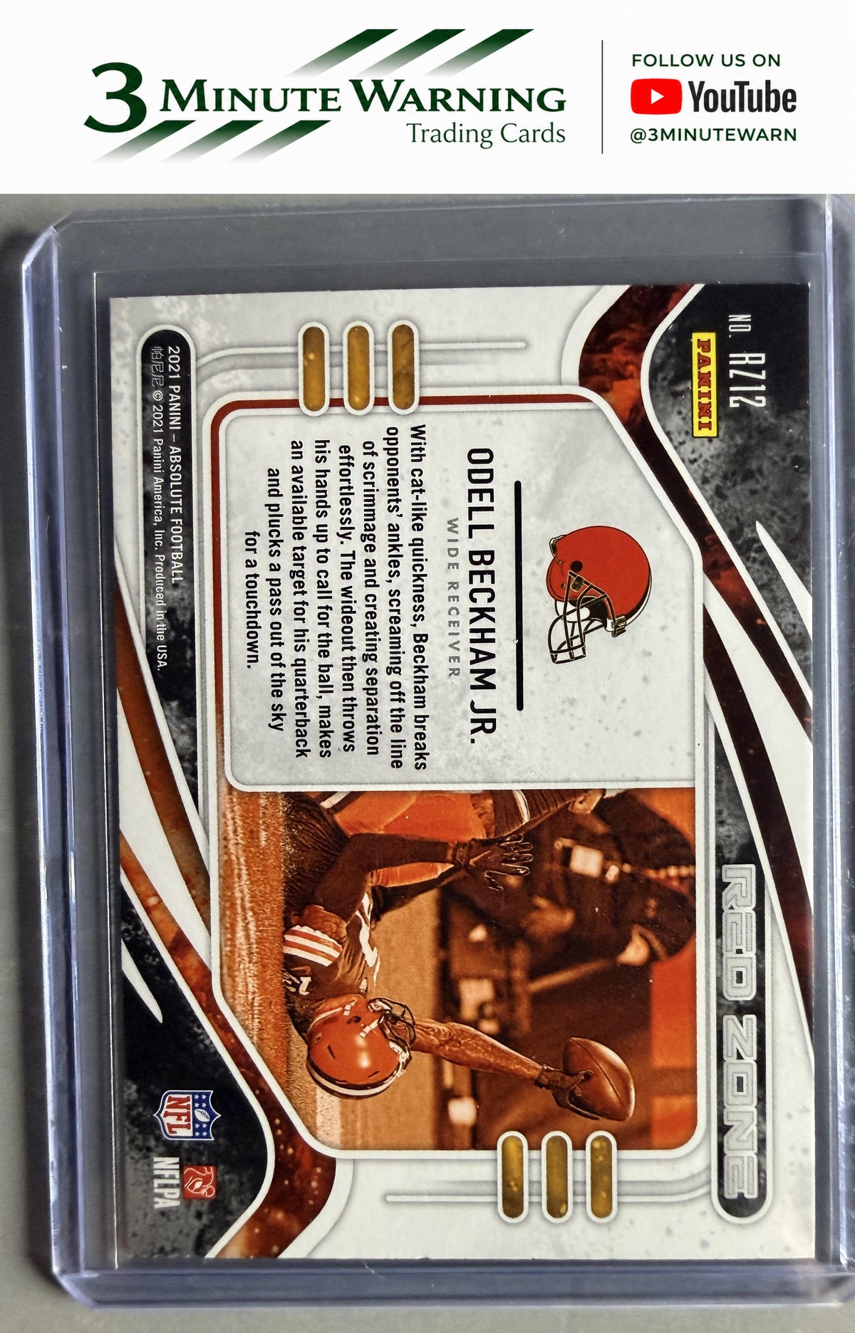 2021 Panini Absolute #RZ12 Odell Beckham Jr. Red Zone