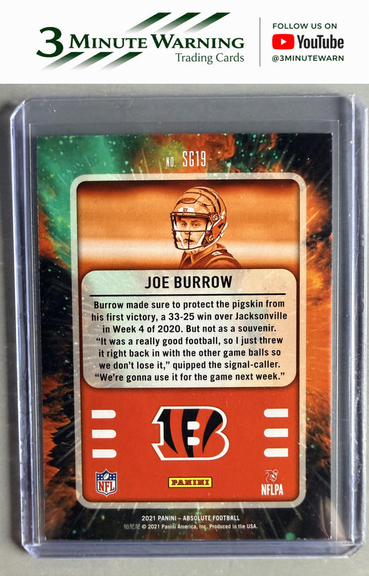 2021 Panini Absolute #SG19 Joe Burrow Star Gazing