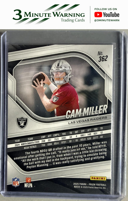 2025 Panini Prizm #362 Cam Miller