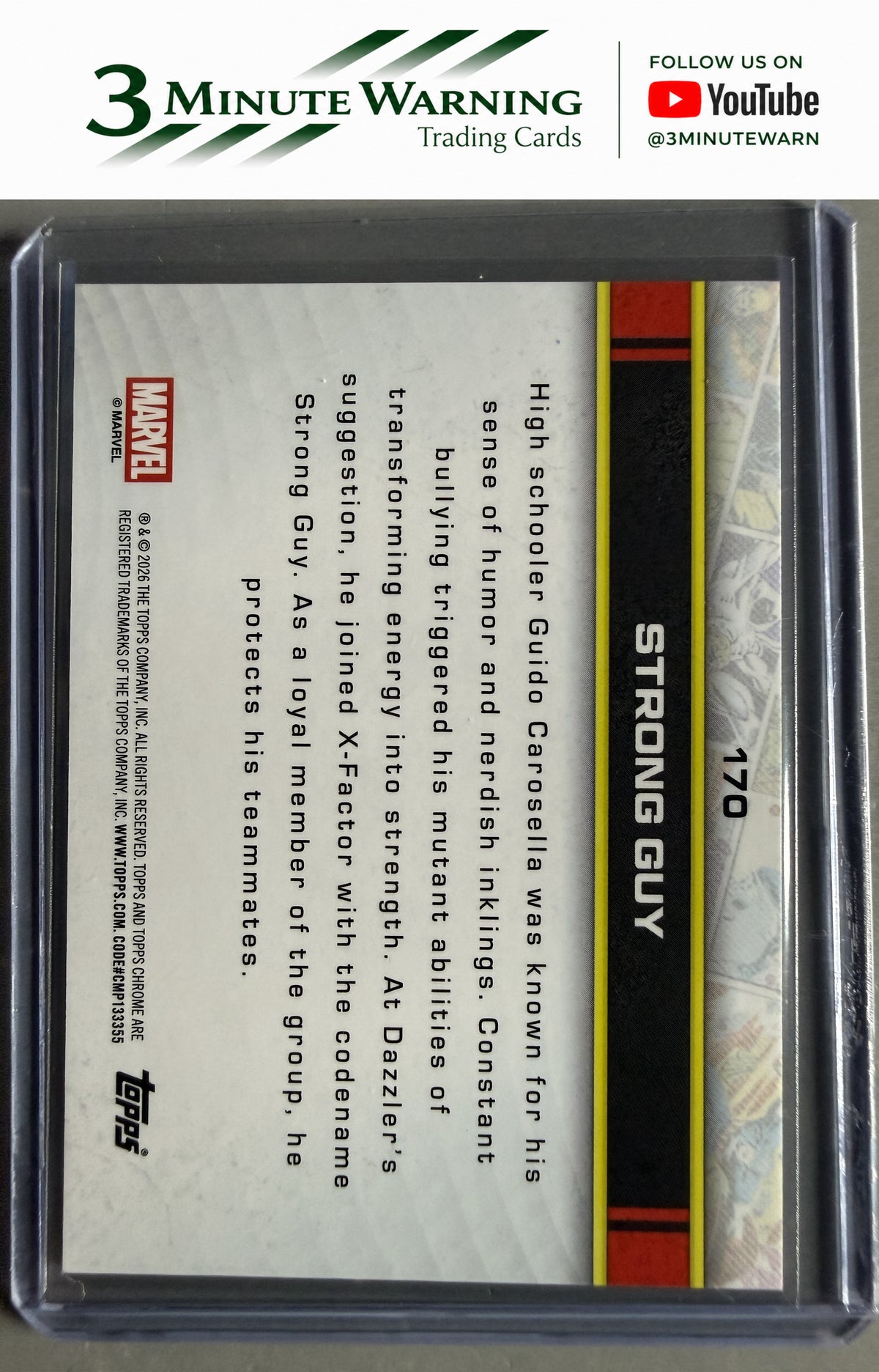 2026 Topps Chrome Marvel #170 Strong Guy