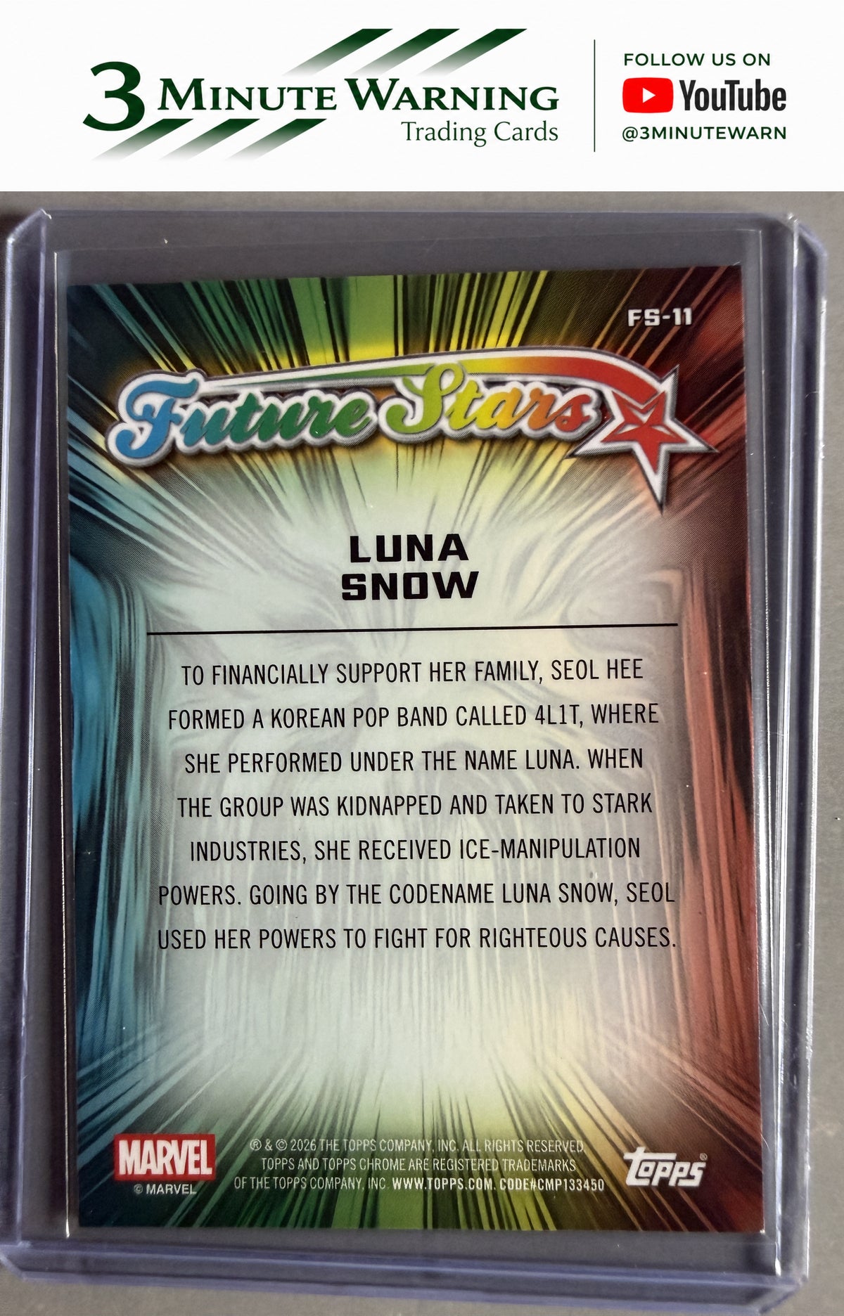 2026 Topps Chrome Marvel #FS-11 Luna Snow Future Stars