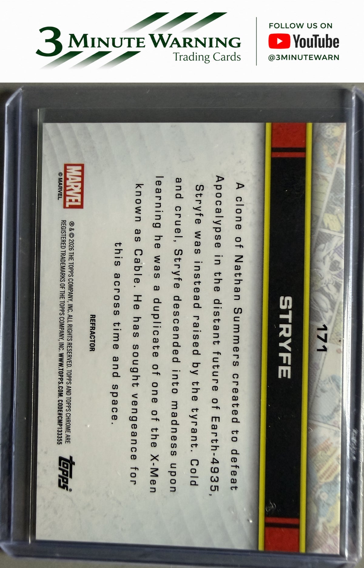 2026 Topps Chrome Marvel #171 Stryfe Refractor