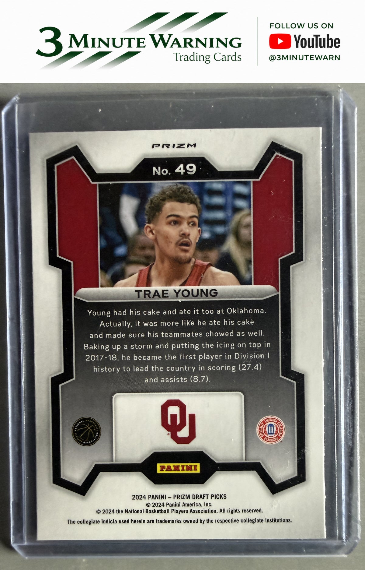 2024 Panini Prizm Draft Picks #49 Trae Young Prizm Red Ice