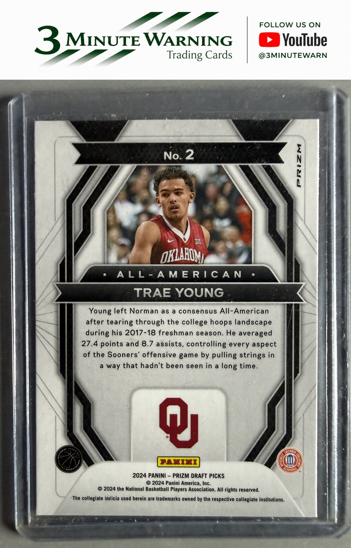 2024 Panini Prizm Draft Picks #2 Trae Young All-American Prizm Silver