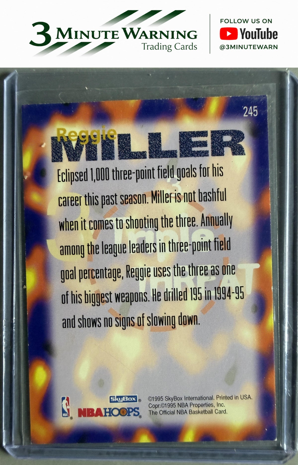 1995-96 Hoops #245 Reggie Miller