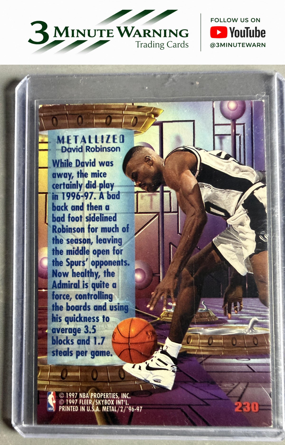 1996-97 Metal #230 David Robinson