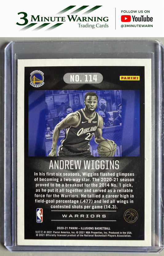 2020-21 Panini Illusions #114 Andrew Wiggins