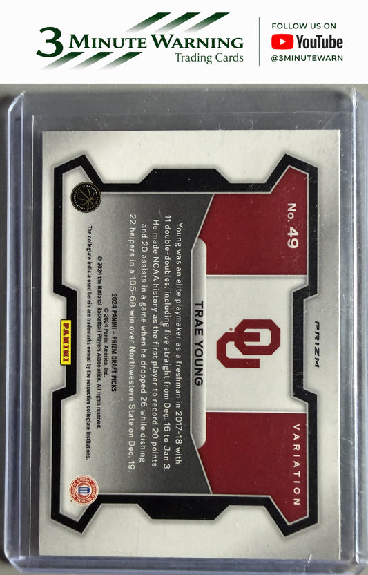 2024 Panini Prizm Draft Picks #49b Trae Young Prizm Red Ice