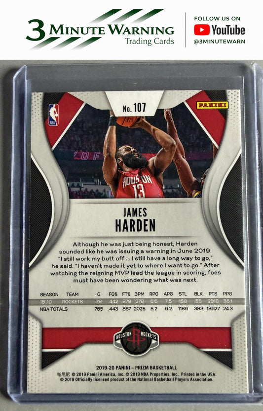 2019-20 Panini Prizm #107 James Harden
