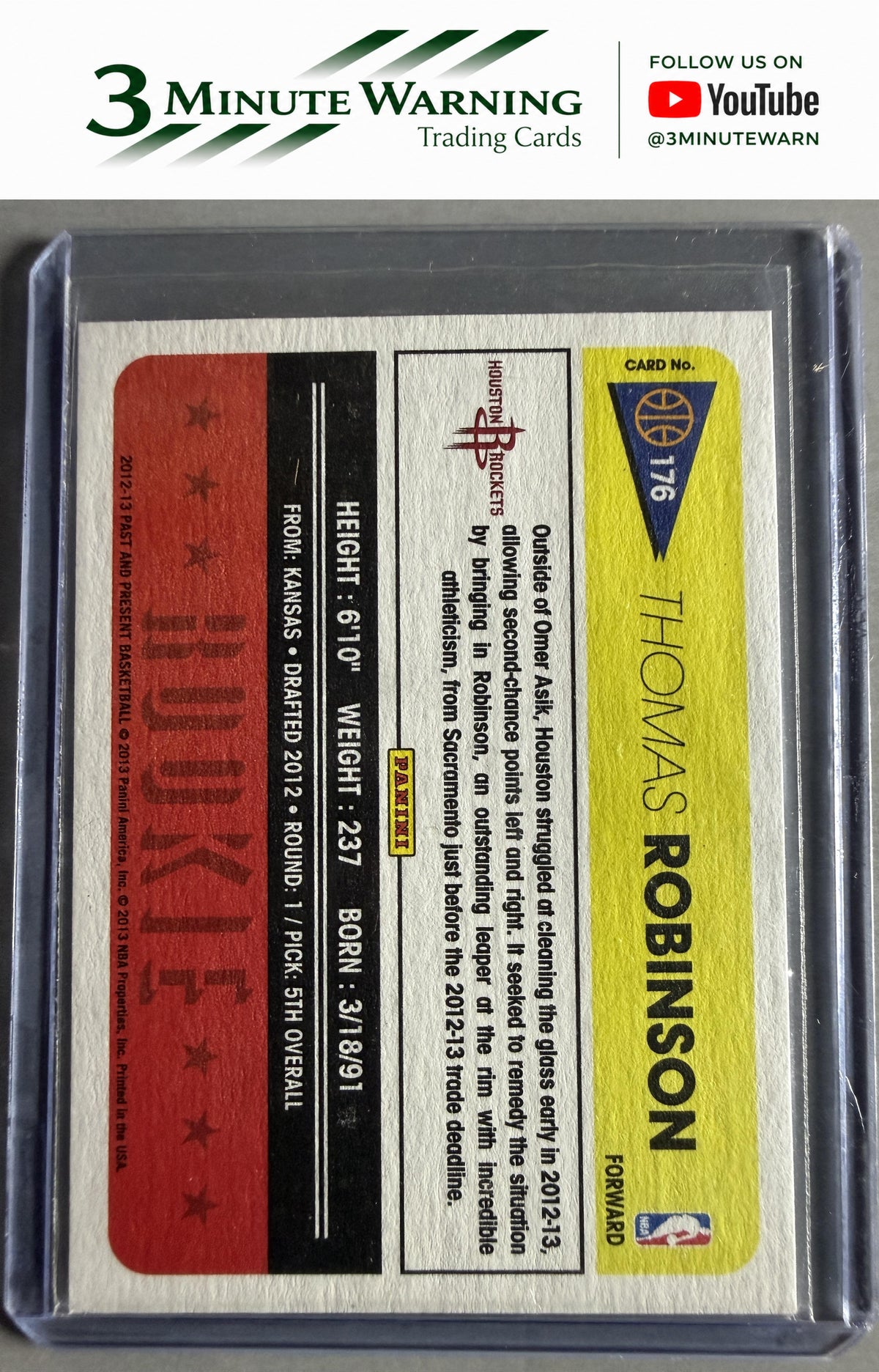 2012-13 Panini Past & Present #176 Thomas Robinson