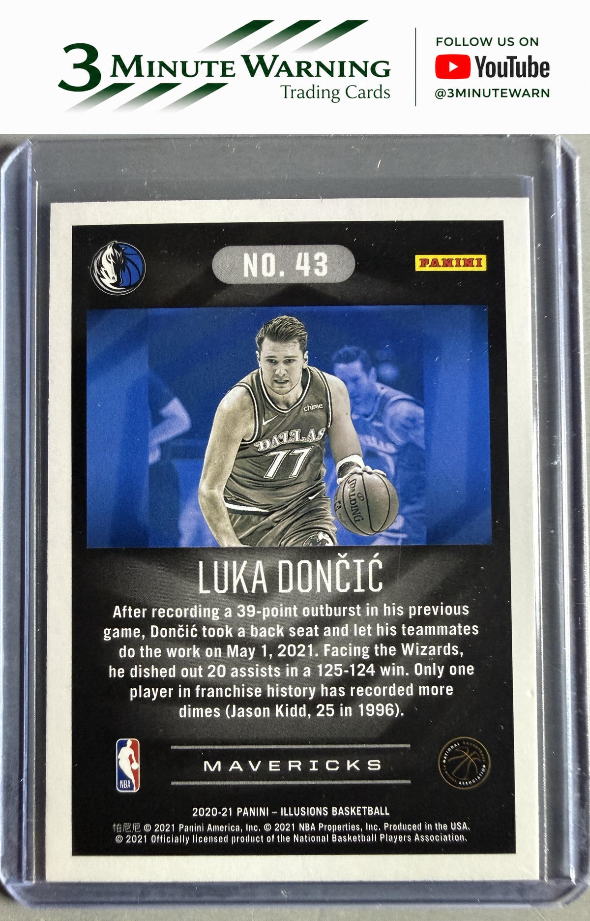2020-21 Panini Illusions #43 Luka Doncic