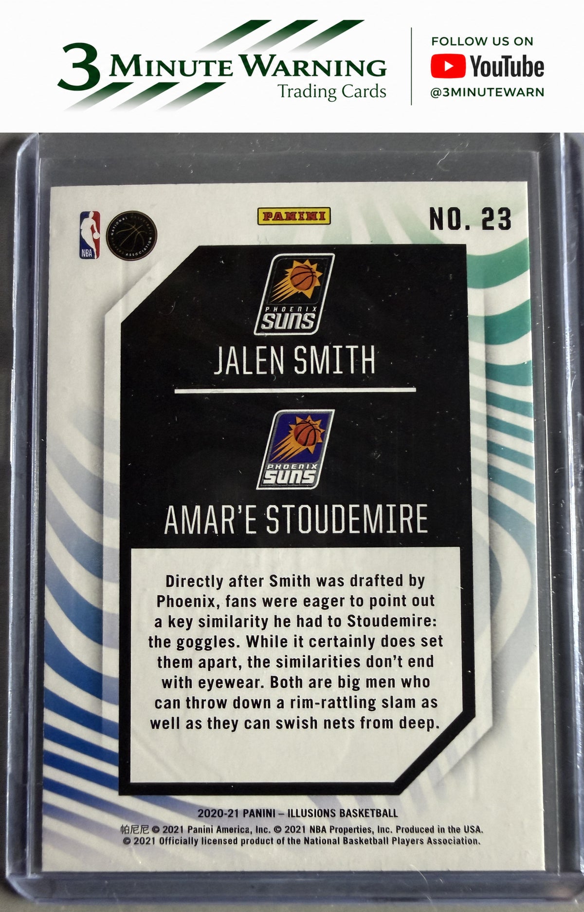 2020-21 Panini Illusions #23 Amar'e Stoudemire / Jalen Smith Rookie Reflections