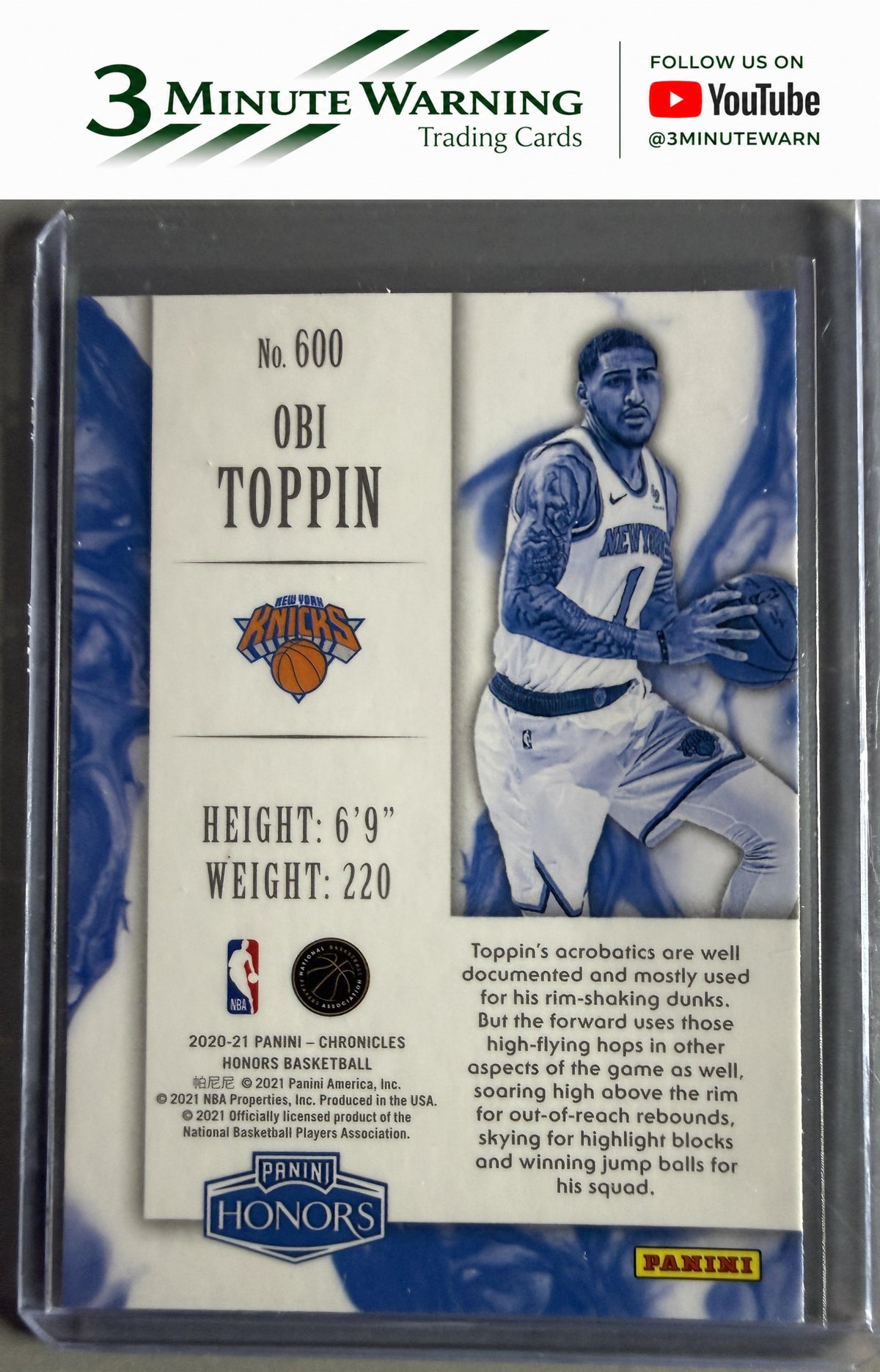 2020-21 Panini Chronicles #600 Obi Toppin