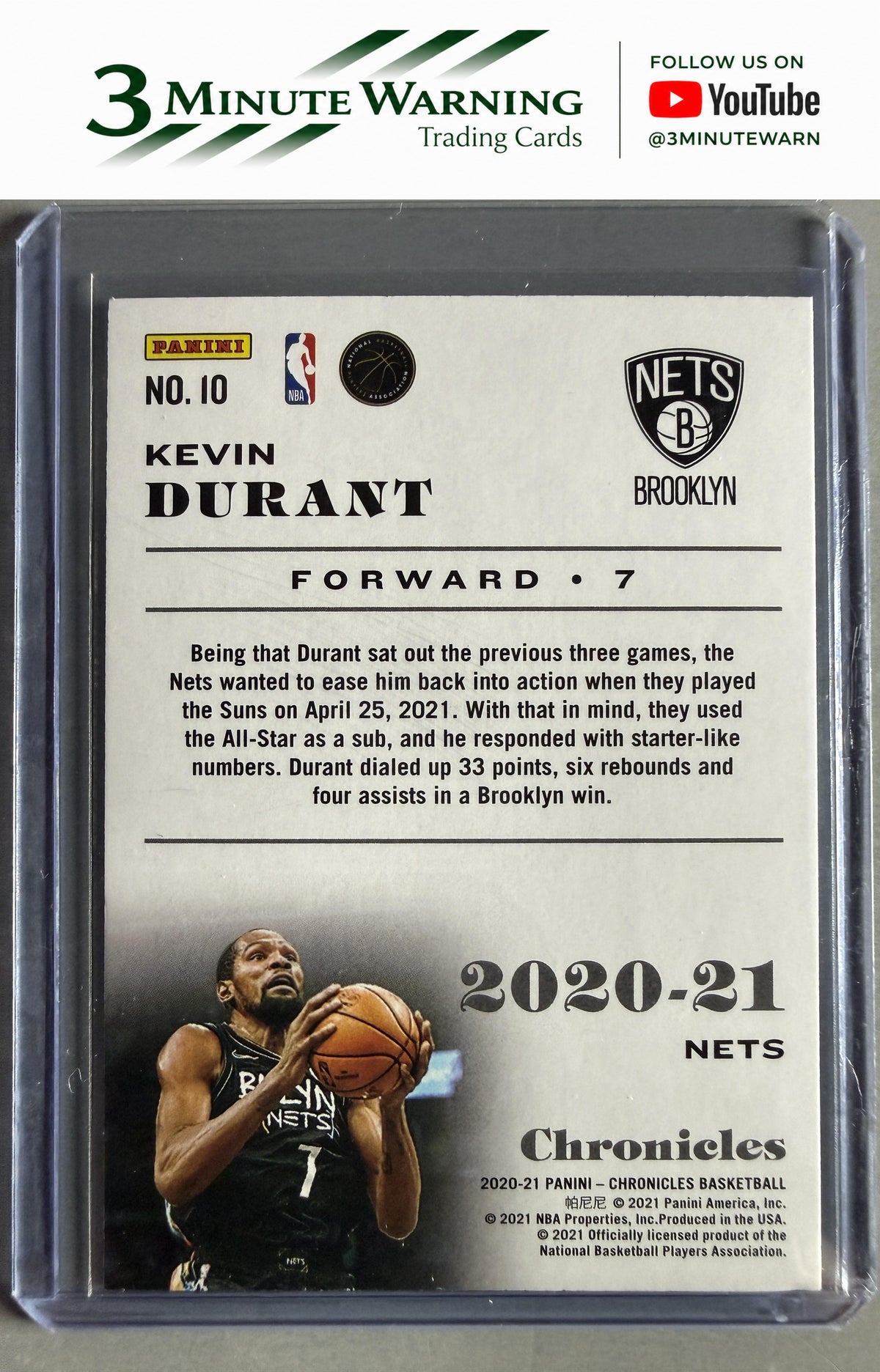 2020-21 Panini Chronicles #10 Kevin Durant