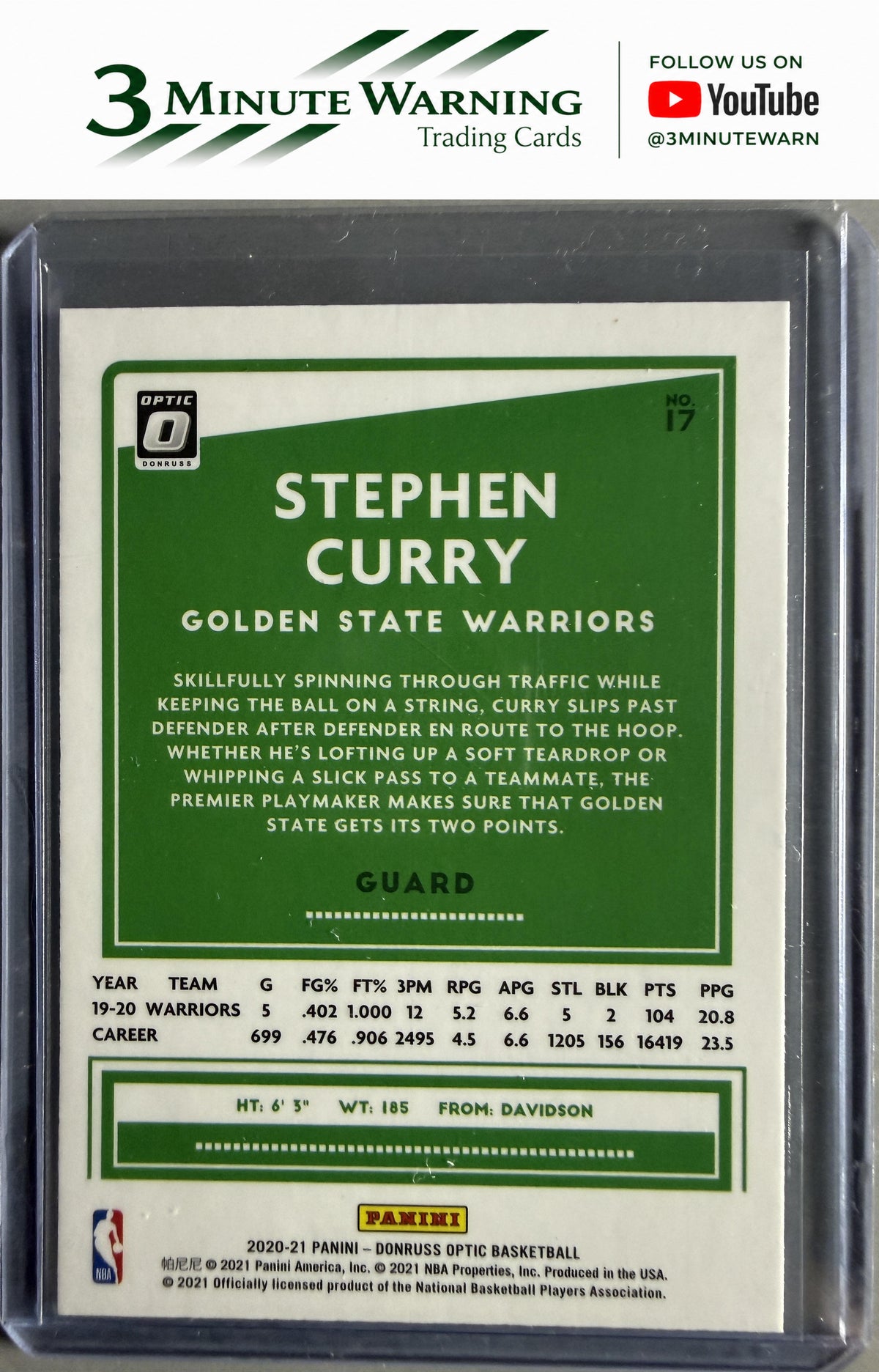 2020-21 Donruss Optic #17 Stephen Curry