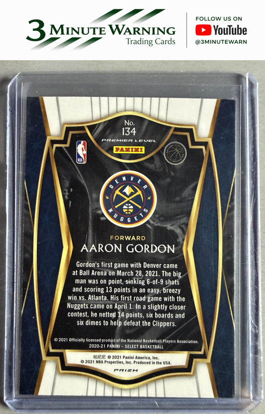 2020-21 Panini Select #134 Aaron Gordon Blue