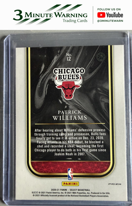 2020-21 Panini Select #12 Patrick Williams Rookie Selections Blue