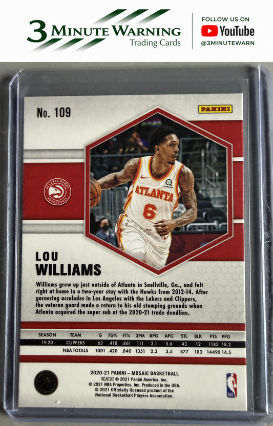 2020-21 Panini Mosaic #109 Lou Williams