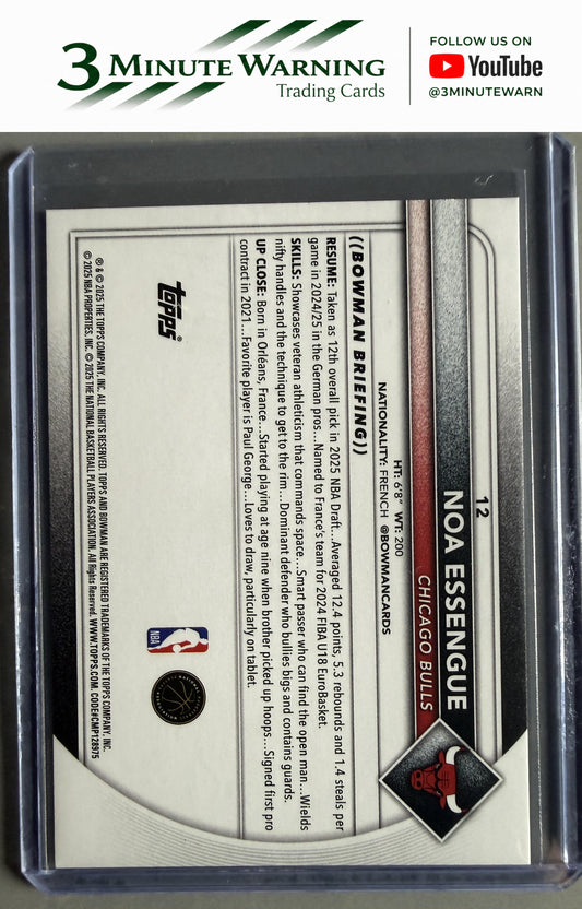 2025-26 Bowman #12 Noa Essengue