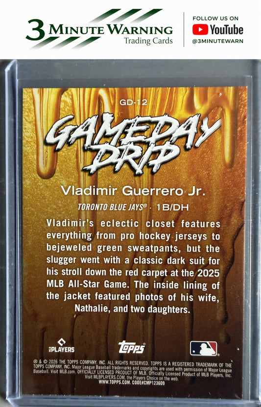 2026 Topps #GD-12 Vladimir Guerrero Jr. Gameday Drip