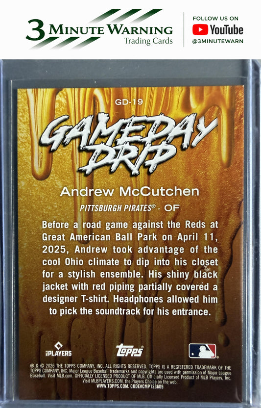 2026 Topps #GD-19 Andrew McCutchen Gameday Drip
