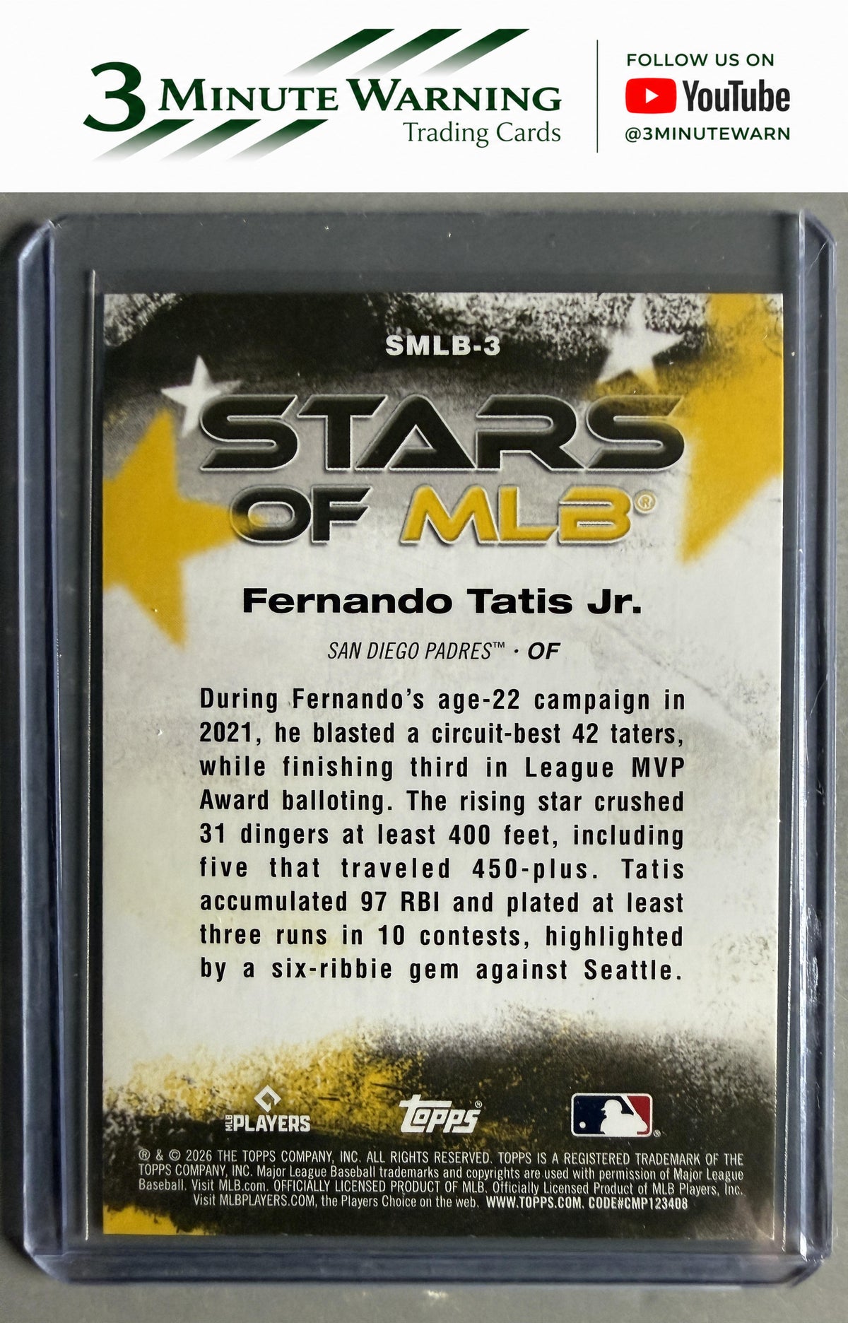 2026 Topps #SMLB-3 Fernando Tatis Jr. Stars of MLB