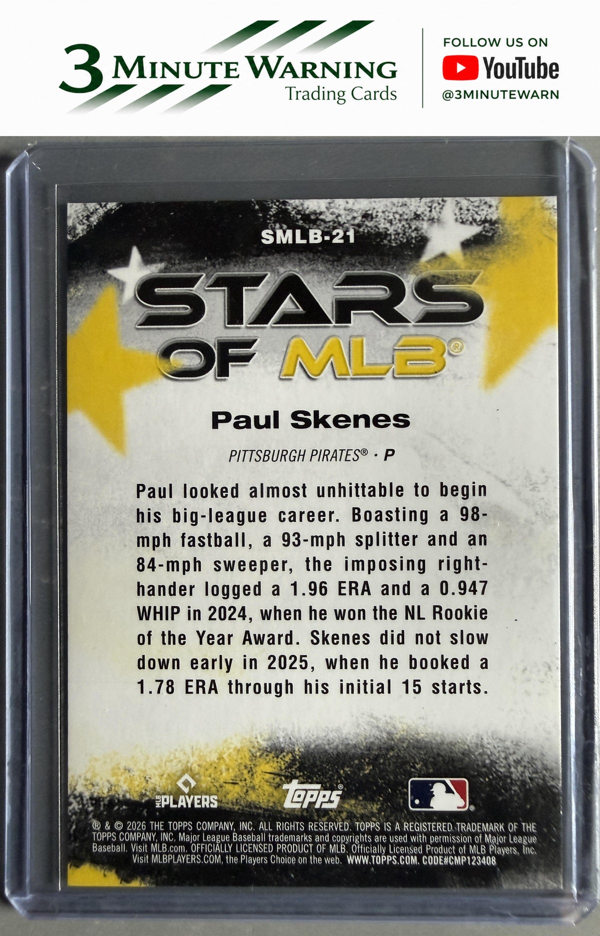 2026 Topps #SMLB-21 Paul Skenes Stars of MLB