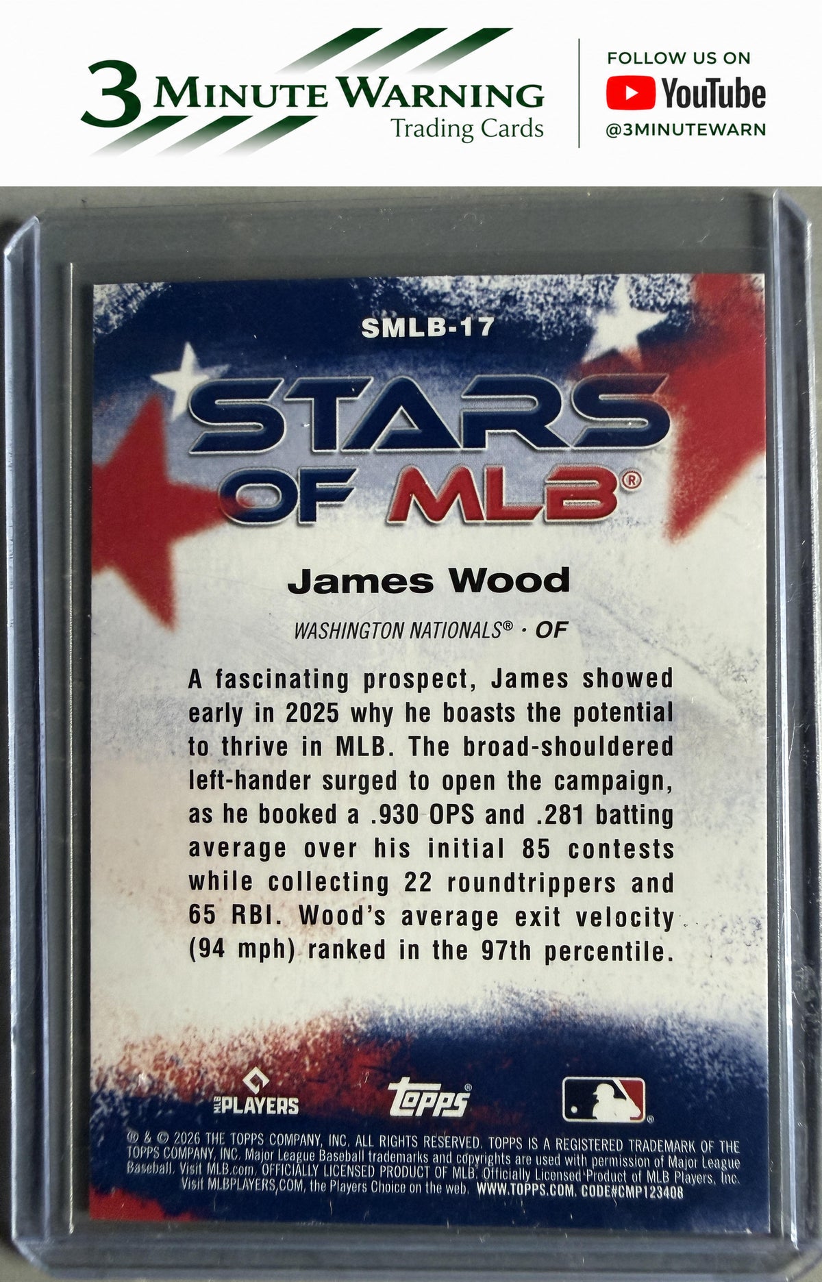 2026 Topps #SMLB-17 James Wood Stars of MLB
