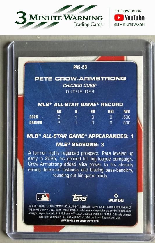 2026 Topps #PAS-23 Pete Crow-Armstrong Perennial All Stars