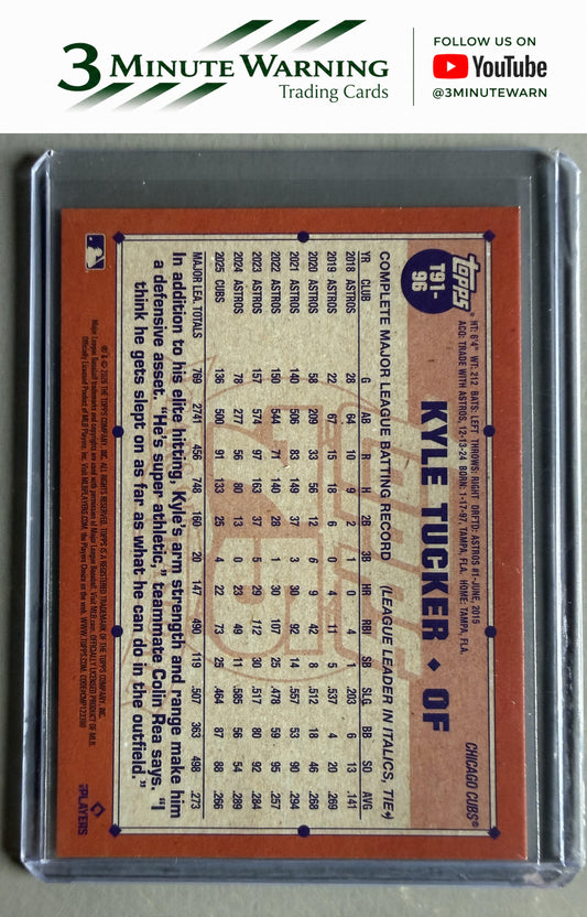 2026 Topps #T91-96 Kyle Tucker 1991 Topps Baseball 35th Anniversary (Series One)