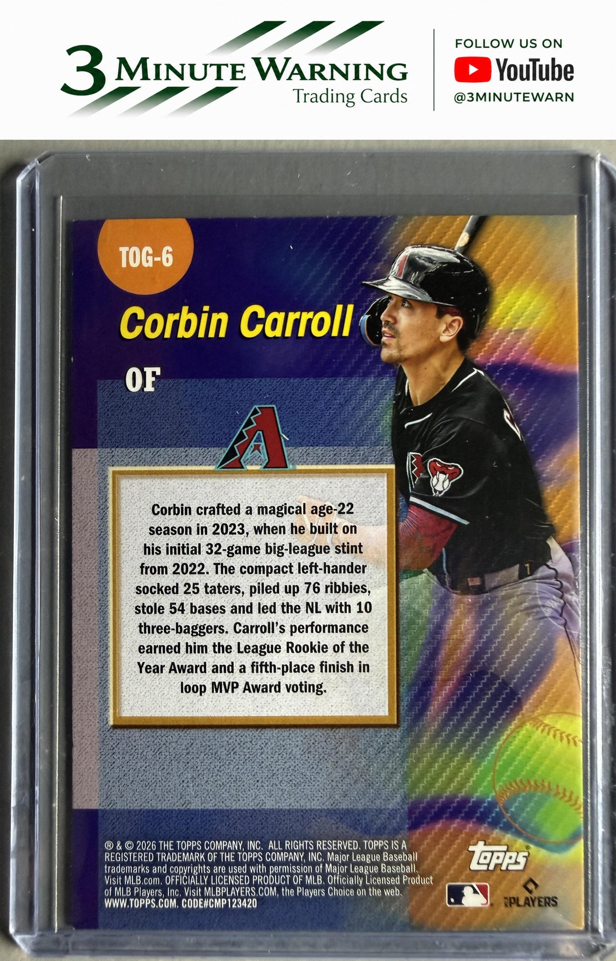 2026 Topps #TOG-6 Corbin Carroll Titans of the Game